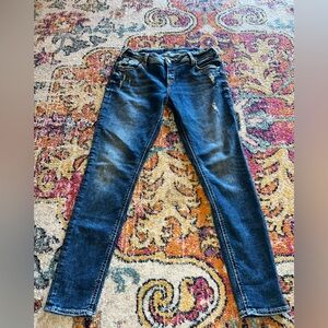 Silver Jeans Women's Dark Blue Skinny Jeans